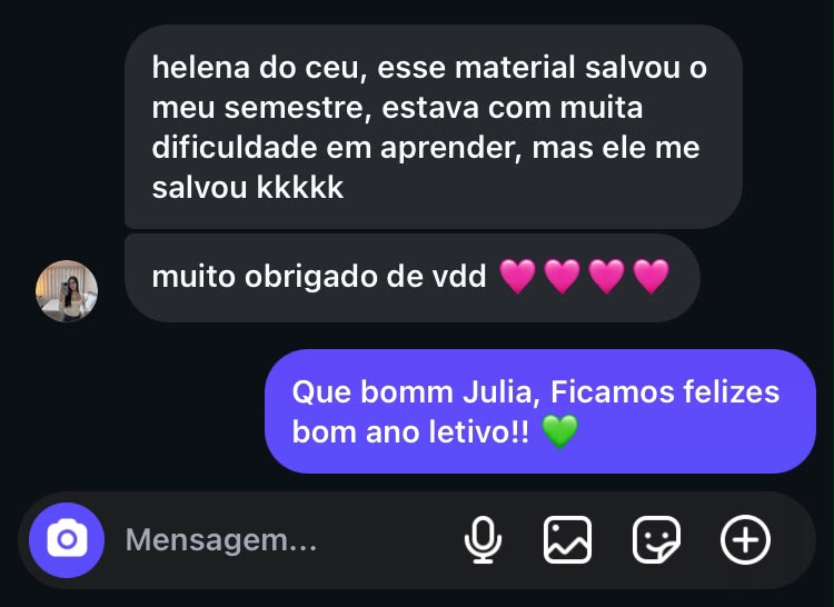 Avaliação de estudante